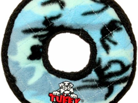 TUFFY - Junior Ring in Blue Camo Dog Toy - 7  Diameter Online Sale