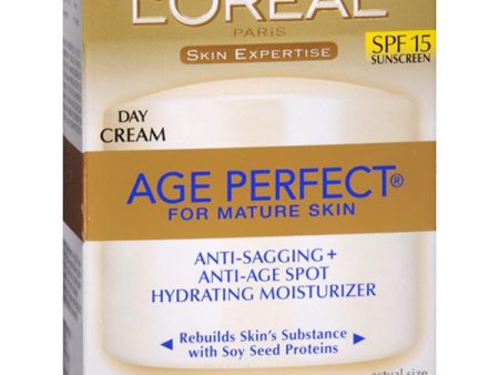 L OREAL - Age Perfect Day Cream SPF 15 - 2.5 oz. (70 g) Cheap