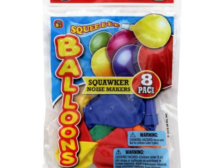 JA-RU - Balloons Squawker Noise Makers - 8 Balloons on Sale