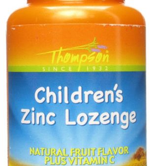 THOMPSON - Zinc Childrens Lozenge with Vit C Fruit Flavor - 45 Lozenges Supply