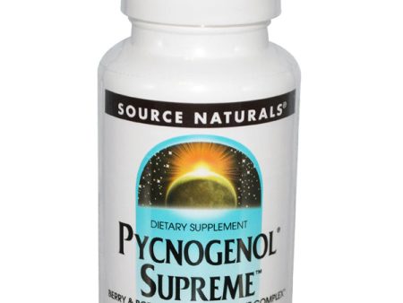 SOURCE NATURALS - Pycnogenol Supreme - 30 Tablets Discount