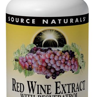 SOURCE NATURALS - Red Wine Extract with Resveratrol - 30 Tablets Online now