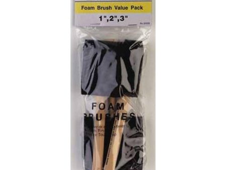 HELPING HAND - Foam Brush Value Pack - 3 Pieces Discount