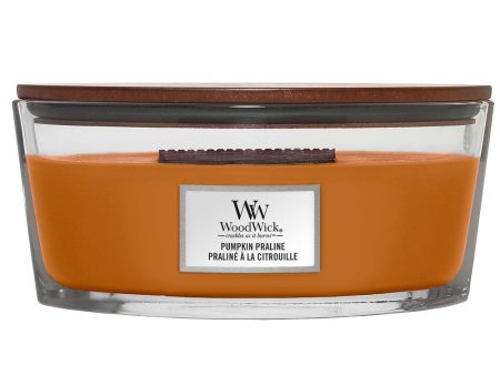 WoodWick Pumpkin Praline Ellipse Jar Candle For Cheap