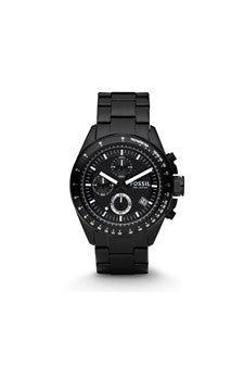 ch2601p decker chronograph black stainless steel watch by fossil -For Men Hot on Sale