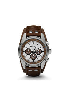 ch2565p coachman chronograph brown leather watch by fossil -For Men For Sale