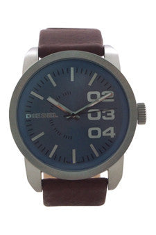 dz1512 brown leather strap watch by diesel -For Men Online Sale