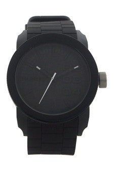 dz1437 black silicone strap watch by diesel -For Men For Cheap