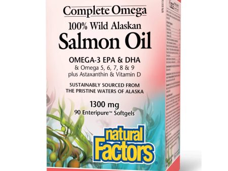 Complete Omega 100% Wild Alaskan Salmon Oil 1300mg Enteric-Coated Online now