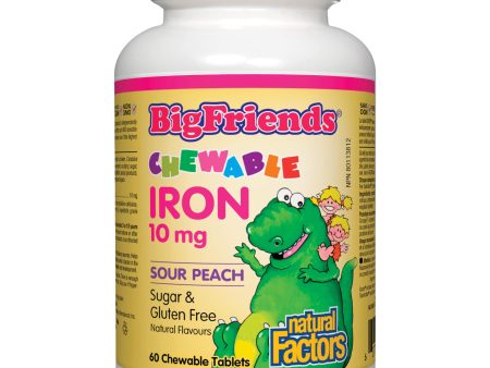 Big Friends Chewable Iron 10mg Sour Peach Fashion