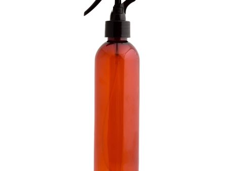 Amber Plastic Bottle with Black Mini Trigger Sprayer Fashion