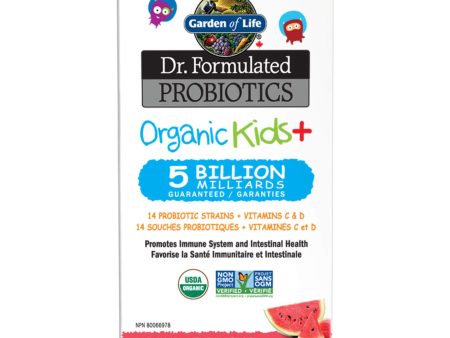 Dr. Formulated Probiotics Organic Kids+ 5 Billion CFU Watermelon Shelf Stable Online