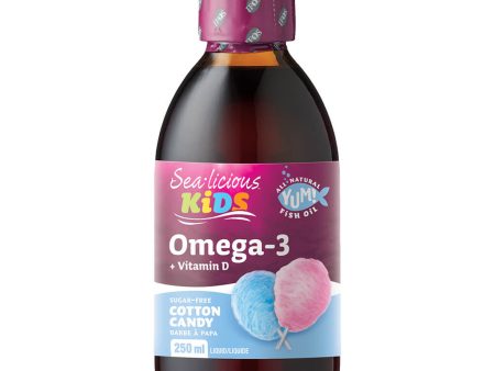 Kids Omega-3 + Vitamin D3 (Cotton Candy) - 250 mL For Discount